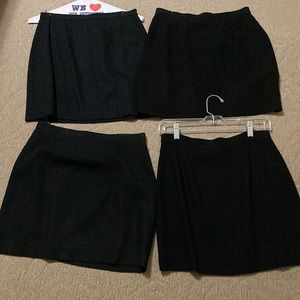 4-suit skirts - black
